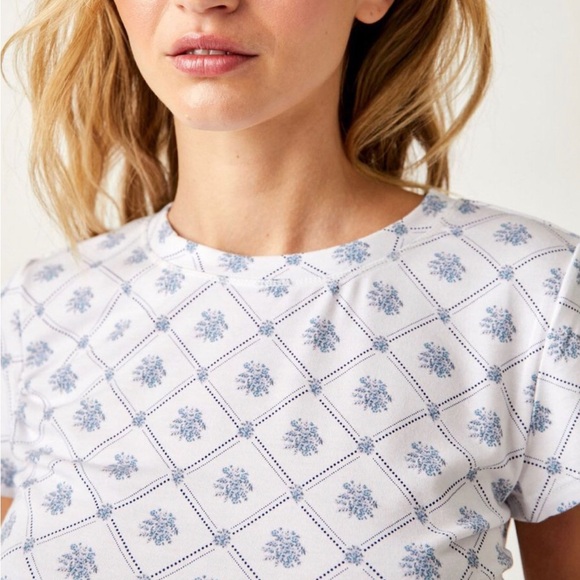 Free People Intimately Mix It Up Baby Tee - Picture 2 of 6